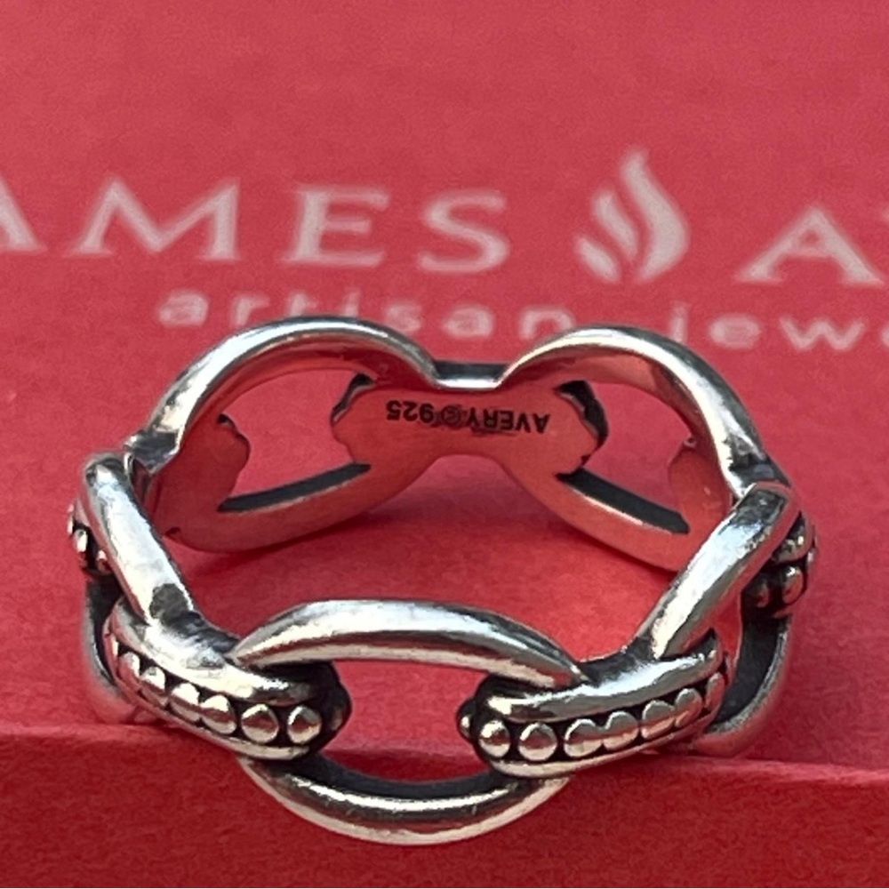 James Avery Connected Beaded Link Ring - image 2